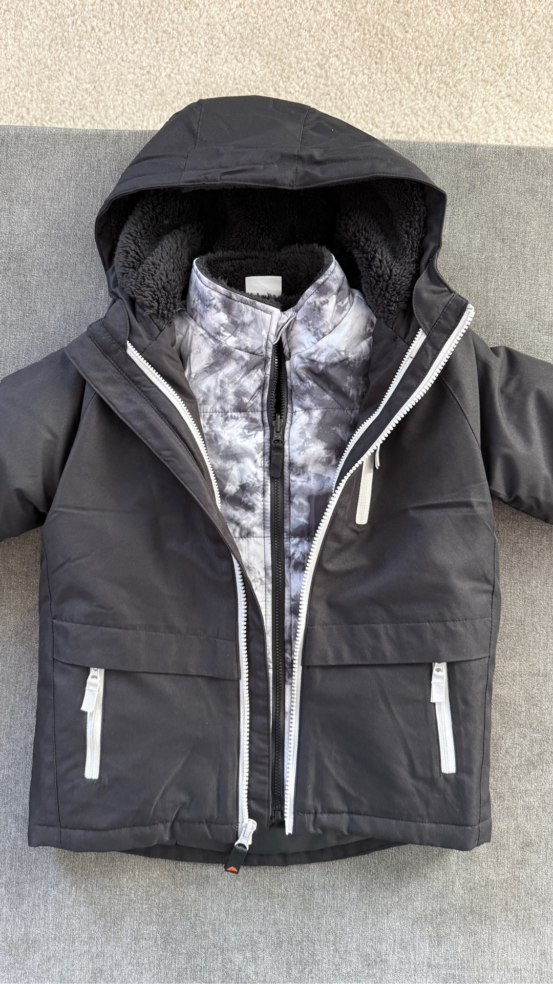 Get ready for cold weather with this 4-in-1 coat for your toddler from Walmart! So many options for the Fall and Winter temps heading our way! 🥶❄️⛄️ #LTKkids #Walmart