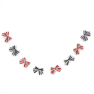 6ft. Patriotic Red, White & Blue Bow Garland by Celebrate It™ | Michaels | Michaels Stores