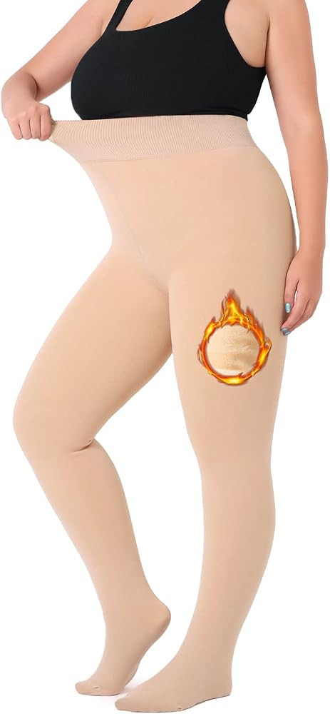 Darkterror Fleece Lined Leggings Women Plus Size High Waisted Thick Thermal Velvet Tights Stretch... | Amazon (CA)