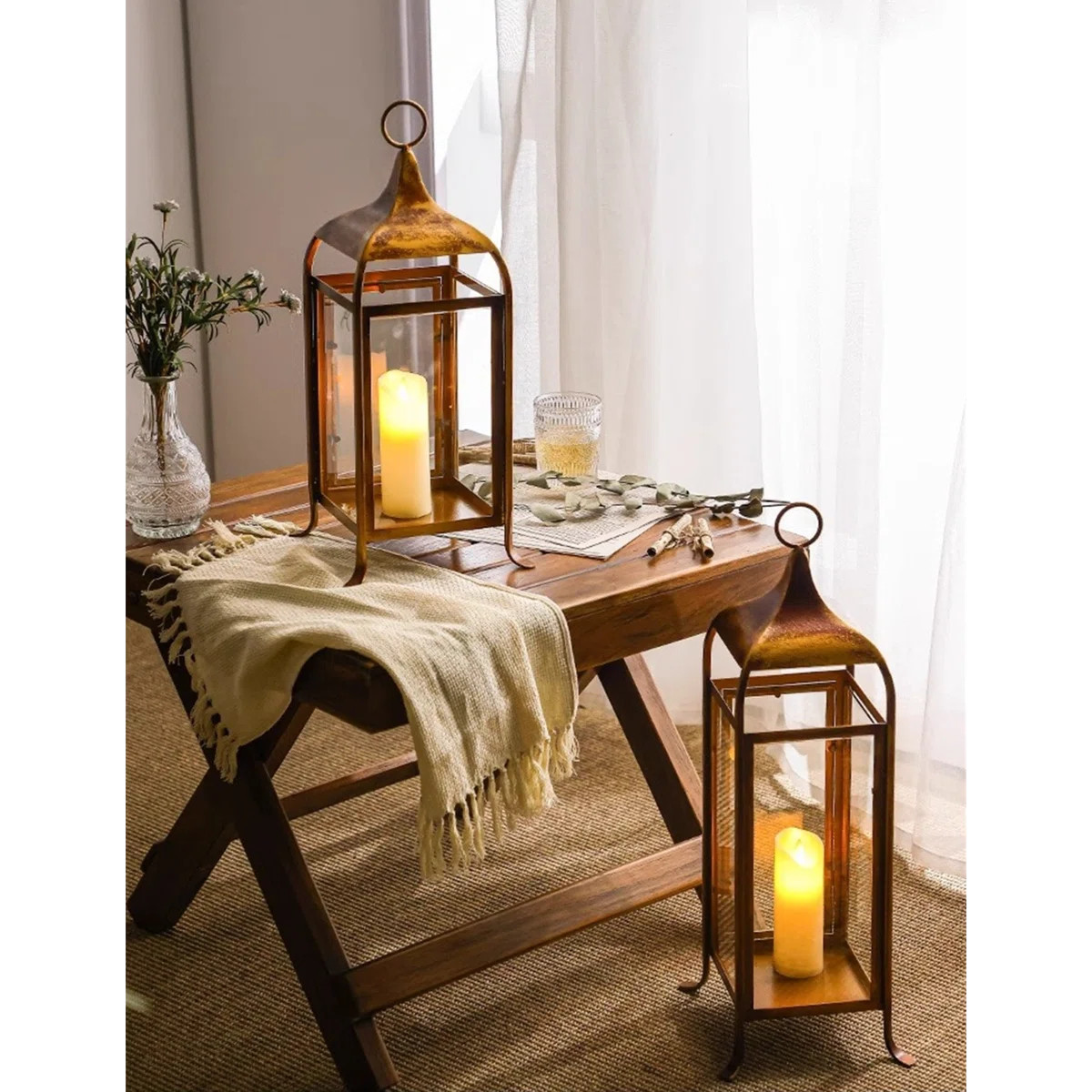 23.23'' H Metal Tabletop Candlestick | Wayfair North America