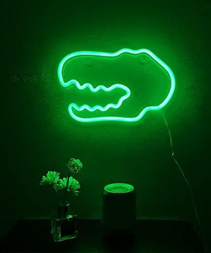 Dinosaur Head Neon Lights for Bedroom Hallowenn Xmas Wall Decor Neon Signs for Kids Halloween Chr... | Amazon (US)