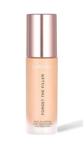 LAWLESS Women's Forget the Filler Skin-Plumping Line-Smoothing Foundation, 4L, light with neutral undertones, 1.0 Ounce | Amazon (US)