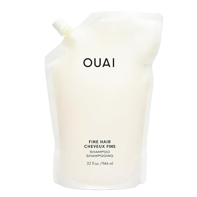 OUAI Fine Shampoo Refill - Volumizing Shampoo with Strengthening Keratin, Biotin & Chia Seed Oil ... | Amazon (US)