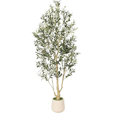 Realead 7ft Artificial Olive Tree with Tall Exquisite Planter - Realistic Fake Olive Tree with Th... | Amazon (US)