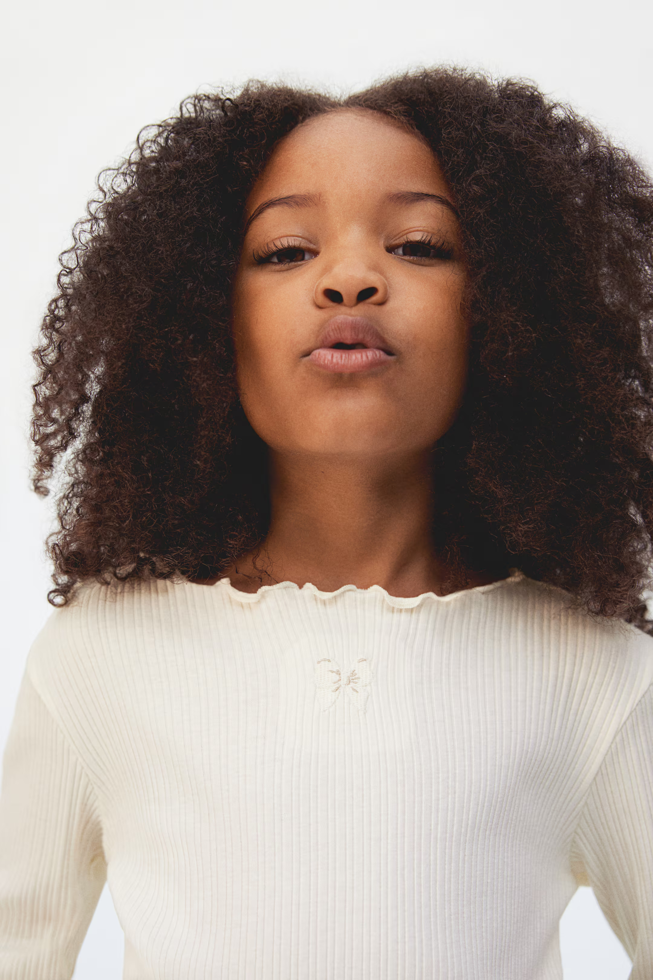 Cotton Top with Overlocked Trim | H&M (US + CA)