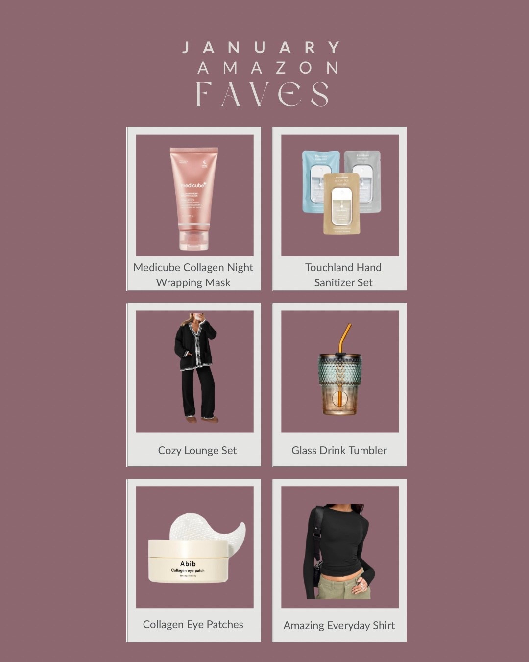 Some amazing Amazon finds from January that you need to buy 🤍


#myfaves #amazon #amazonfinds #medicube #touchland #eyepatches #loungewear

#LTKBeauty #LTKselfcare #LTKgrwm
