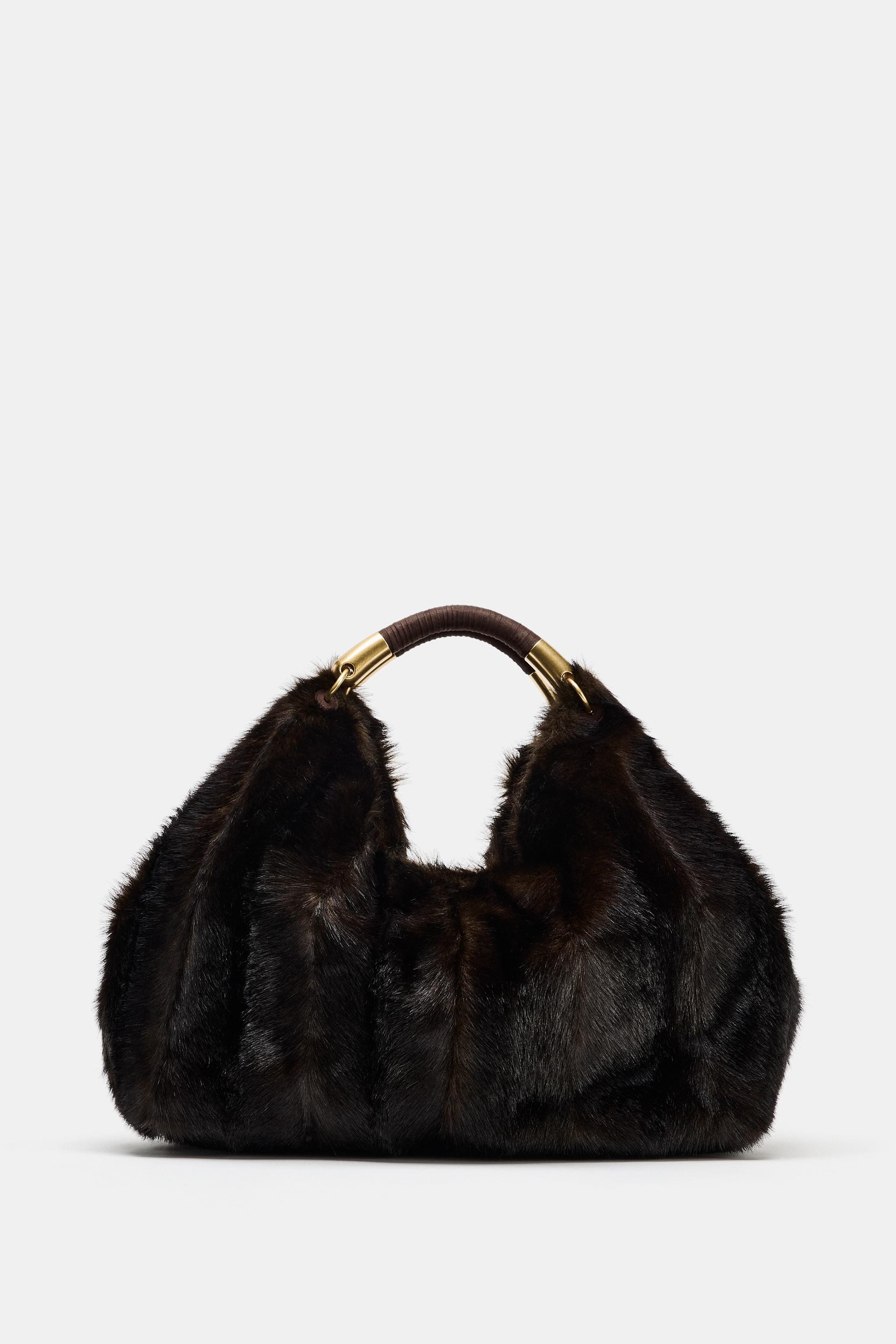 MAXI FAUX FUR BAG | Zara UK