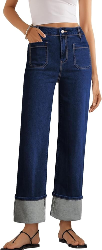 EVALESS Women's High Waisted Wide Leg Jeans | Amazon (US)