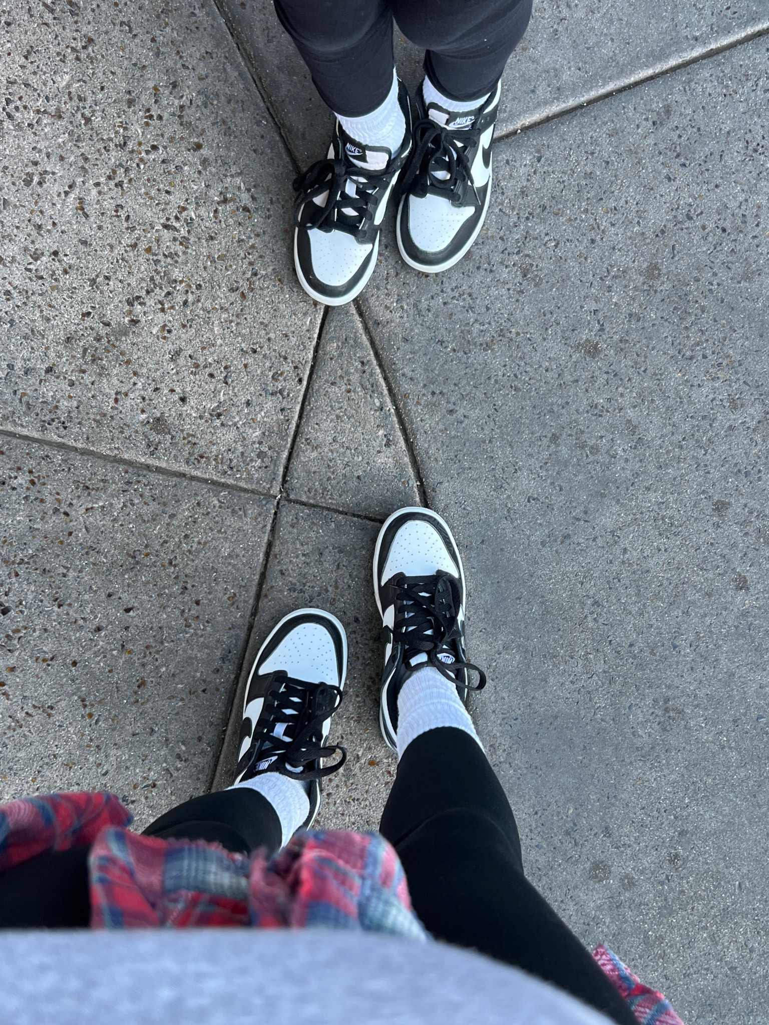 Mommy & me dunks 🖤 #nike #dunk #panda 

#LTKFamily #LTKStyleTip #LTKShoeCrush