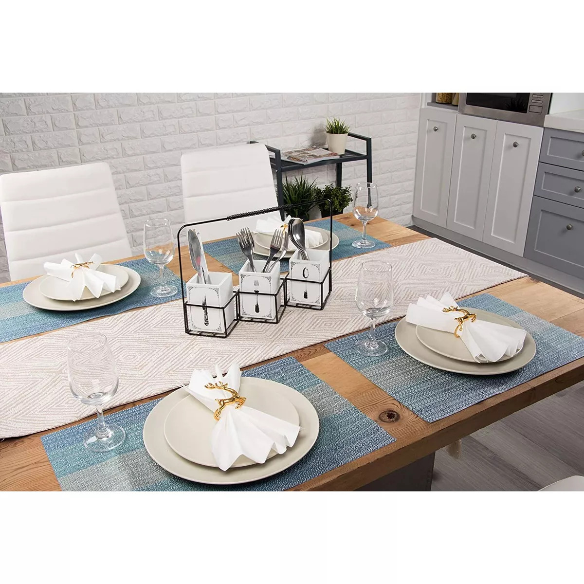 Christmas Napkin Rings - 6-Pack Gold Reindeer Festive Design Napkin Holder, Holiday Themed Party ... | Target