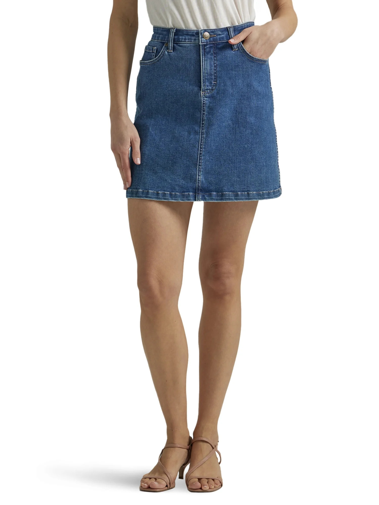 Lee Women's High Rise Skirt with High Stretch Fabric | Walmart (US)