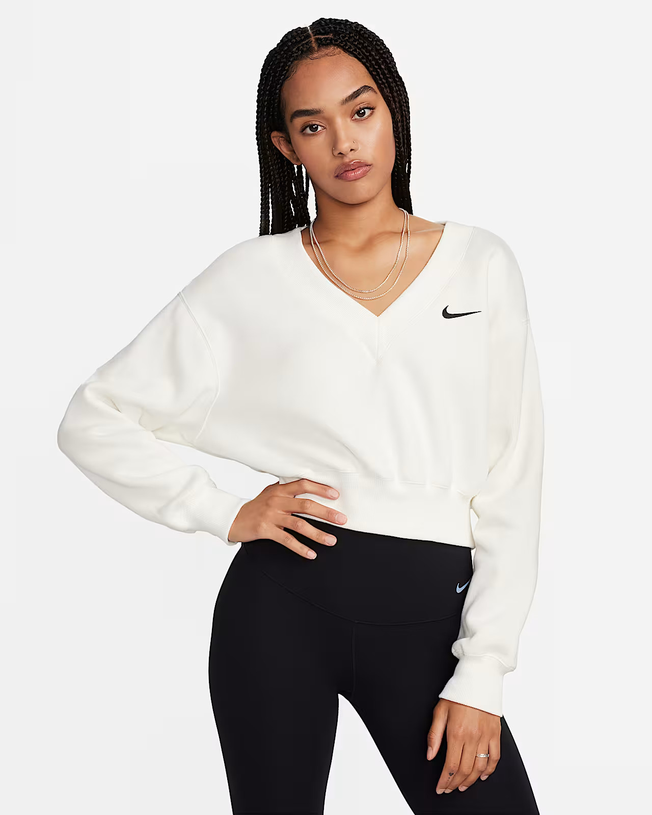 Nike Sportswear Phoenix Fleece Women's Cropped V-Neck Top. Nike.com | Nike (US)