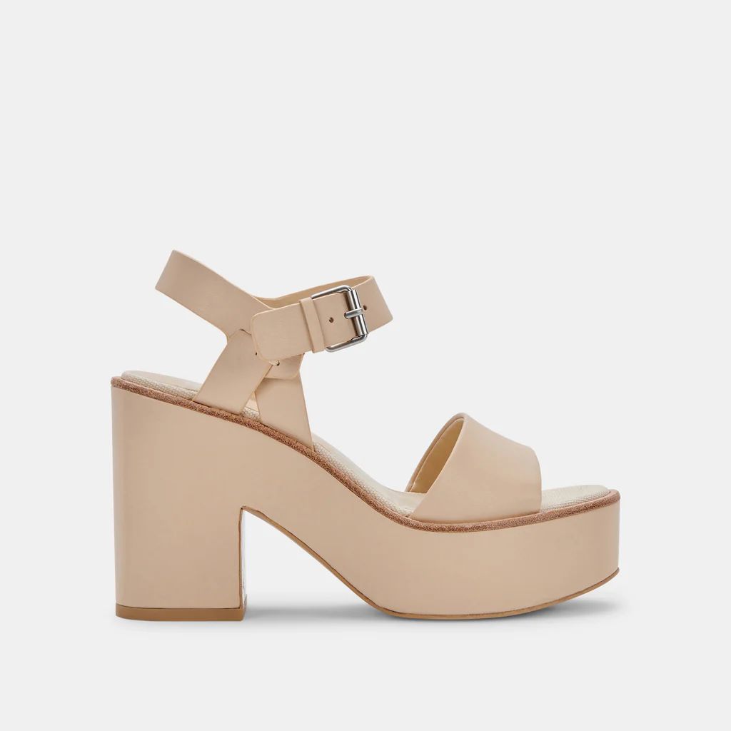 ELLY HEELS VANILLA LEATHER | DolceVita.com