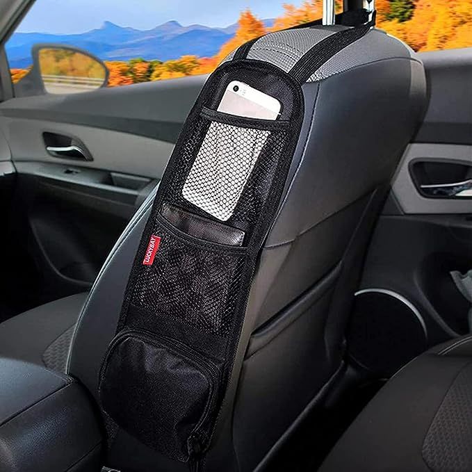 Luckybay Car Seat Side Organizer, Auto Seat Storage Hanging Bag, Phones, Drink, Stuff Holder with... | Amazon (US)