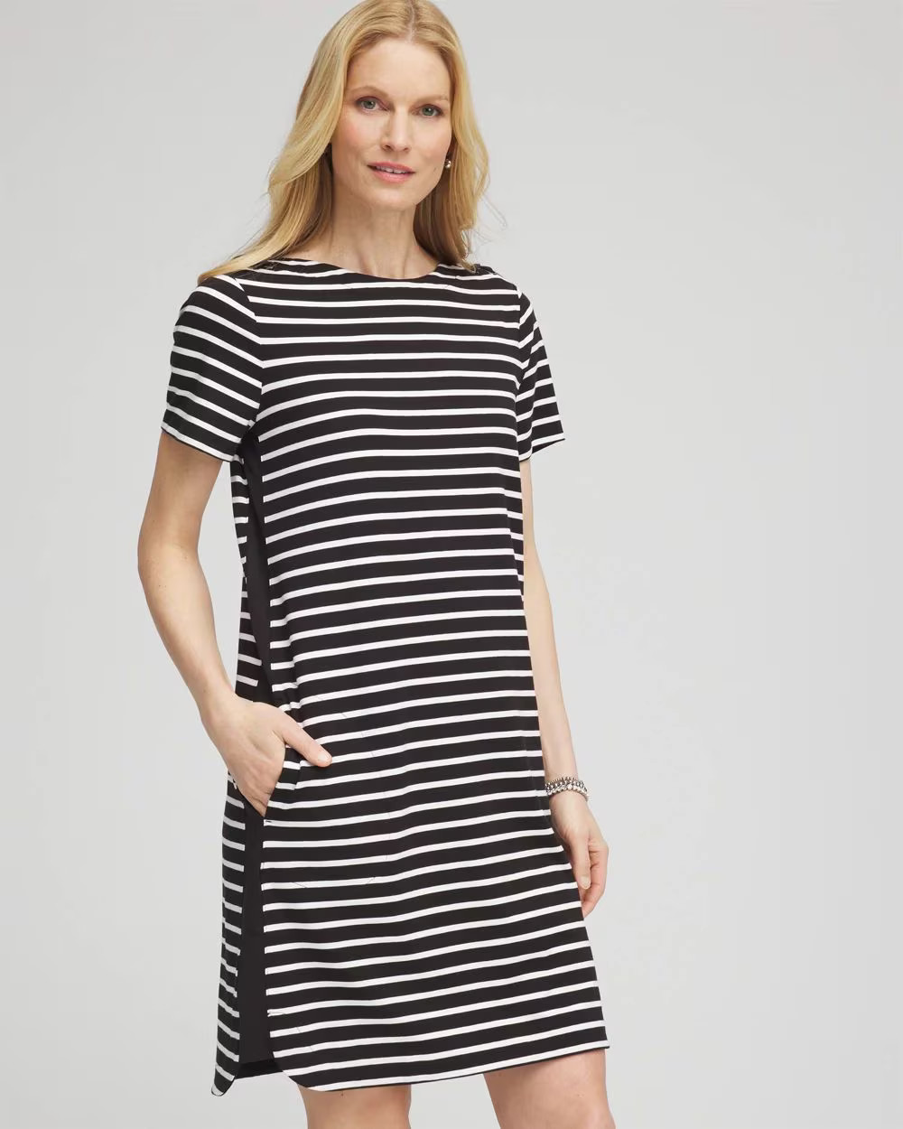 Zenergy® UPF Lace-Up Stripe Dress | Chico's