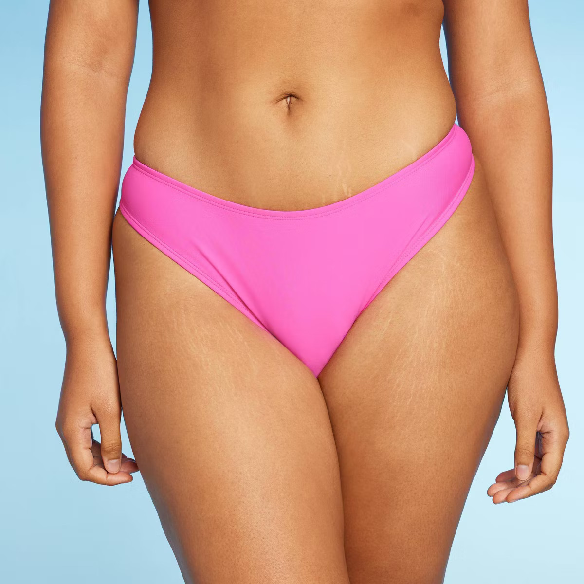 Women's Low-Rise High Leg Cheeky Bikini Bottom - Wild Fable™ | Target