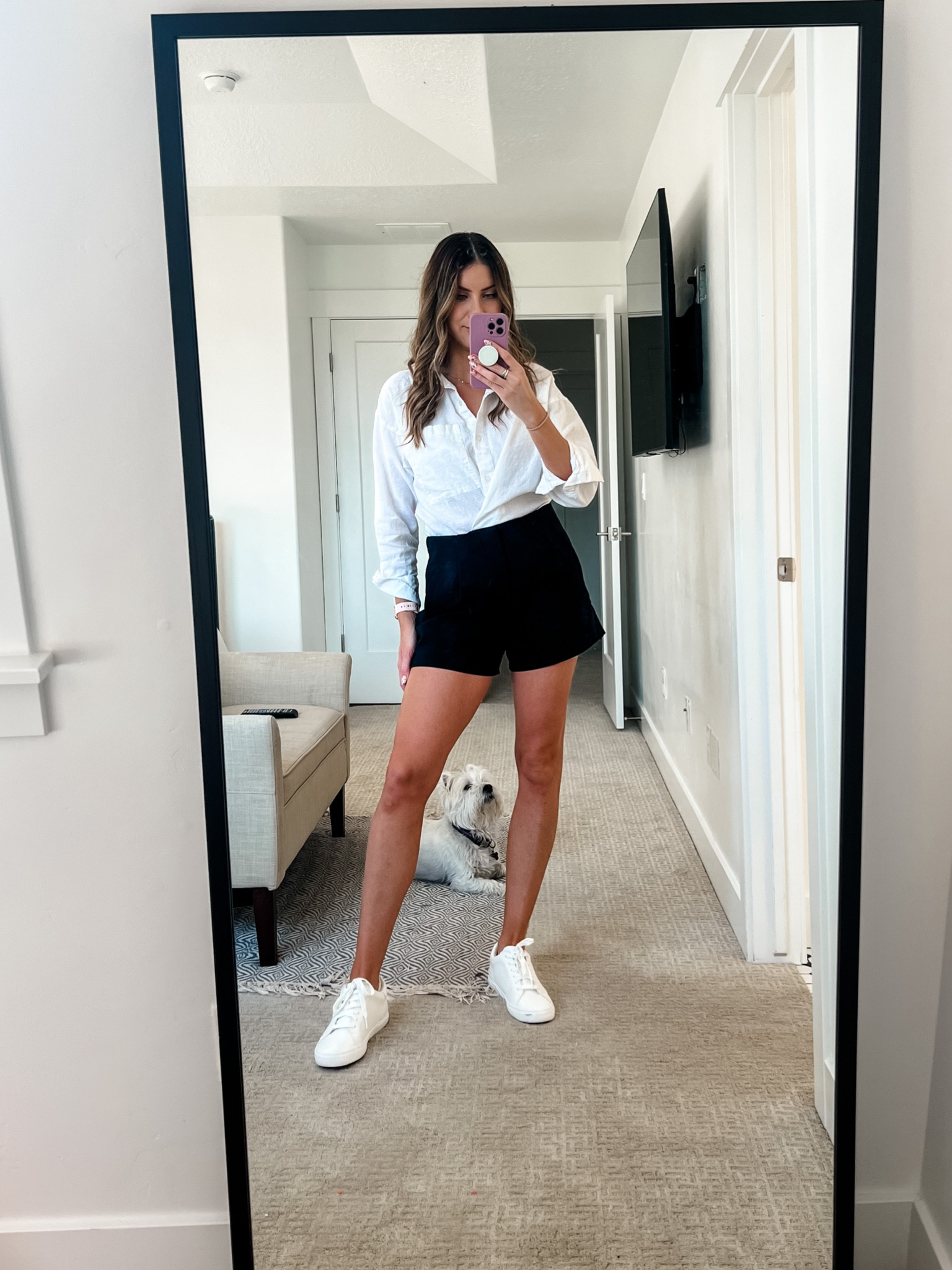 Go to office outfit. 
Shirt size: Small
Shorts: M

#LTKSale #LTKunder50 #LTKworkwear