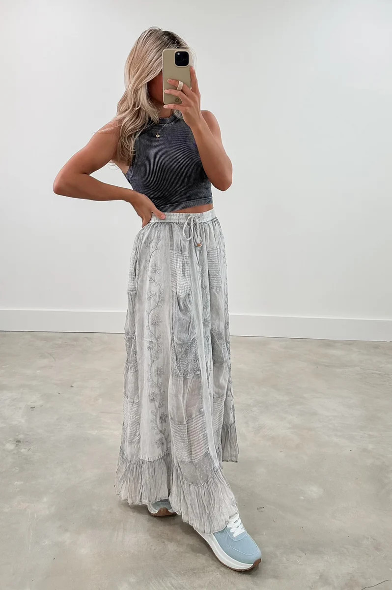 Indie Embroidery Skirt (FINAL SALE) | CK Squared Boutique