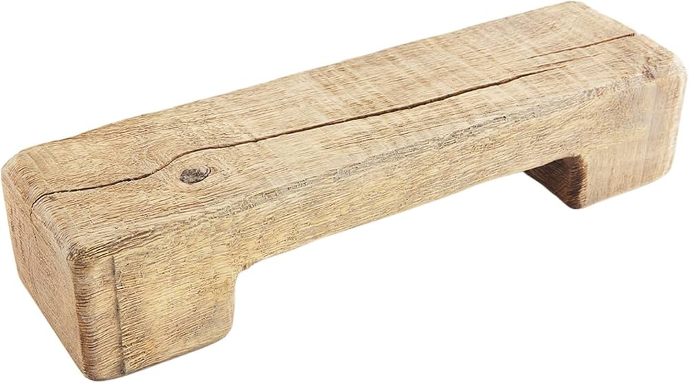 Mud Pie Reclaimed Wood Riser, Brown, Large, 14" x 3" x 4" | Amazon (US)