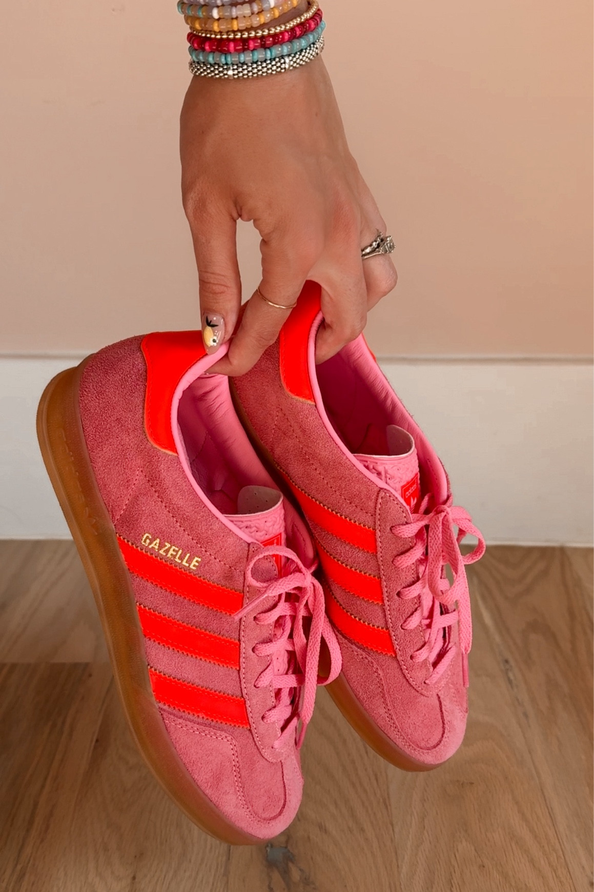 pink + coral adidas gazelle ••• collection pending 😜

#LTKShoeCrush