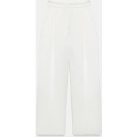 Zara - Satin Barrel Pants - Ecru - Xl - Woman | Zara US