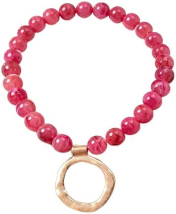 QiaTsed Acrylic Necklace for Women Chunky Beaded Necklace Vintage Boho Short Choker Necklace Idea... | Amazon (US)