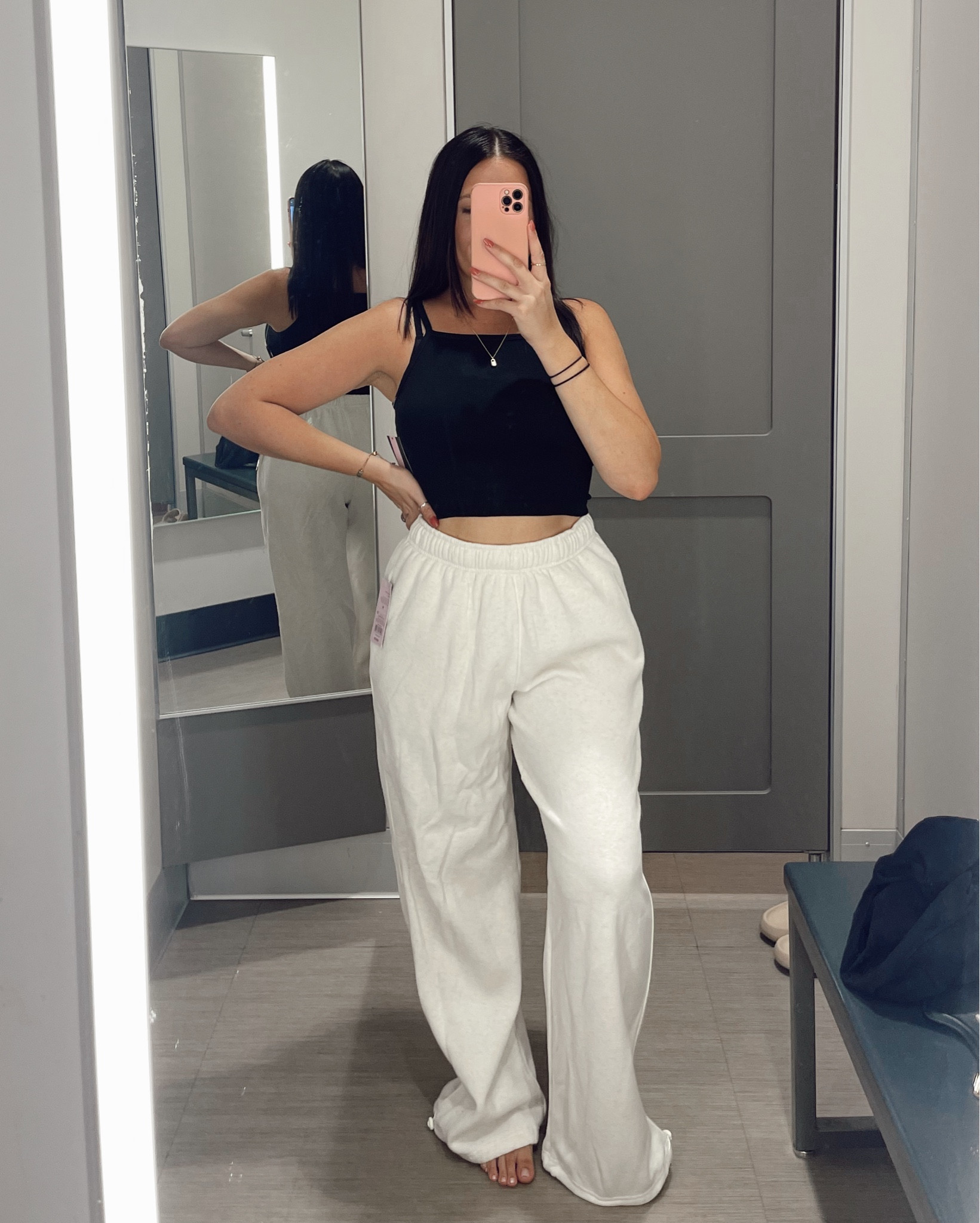 Target - Wild Fable 
Top - M
Sweatpants 
M - cream 
S - green 

#LTKFallSale #LTKMidsize #LTKFindsUnder100