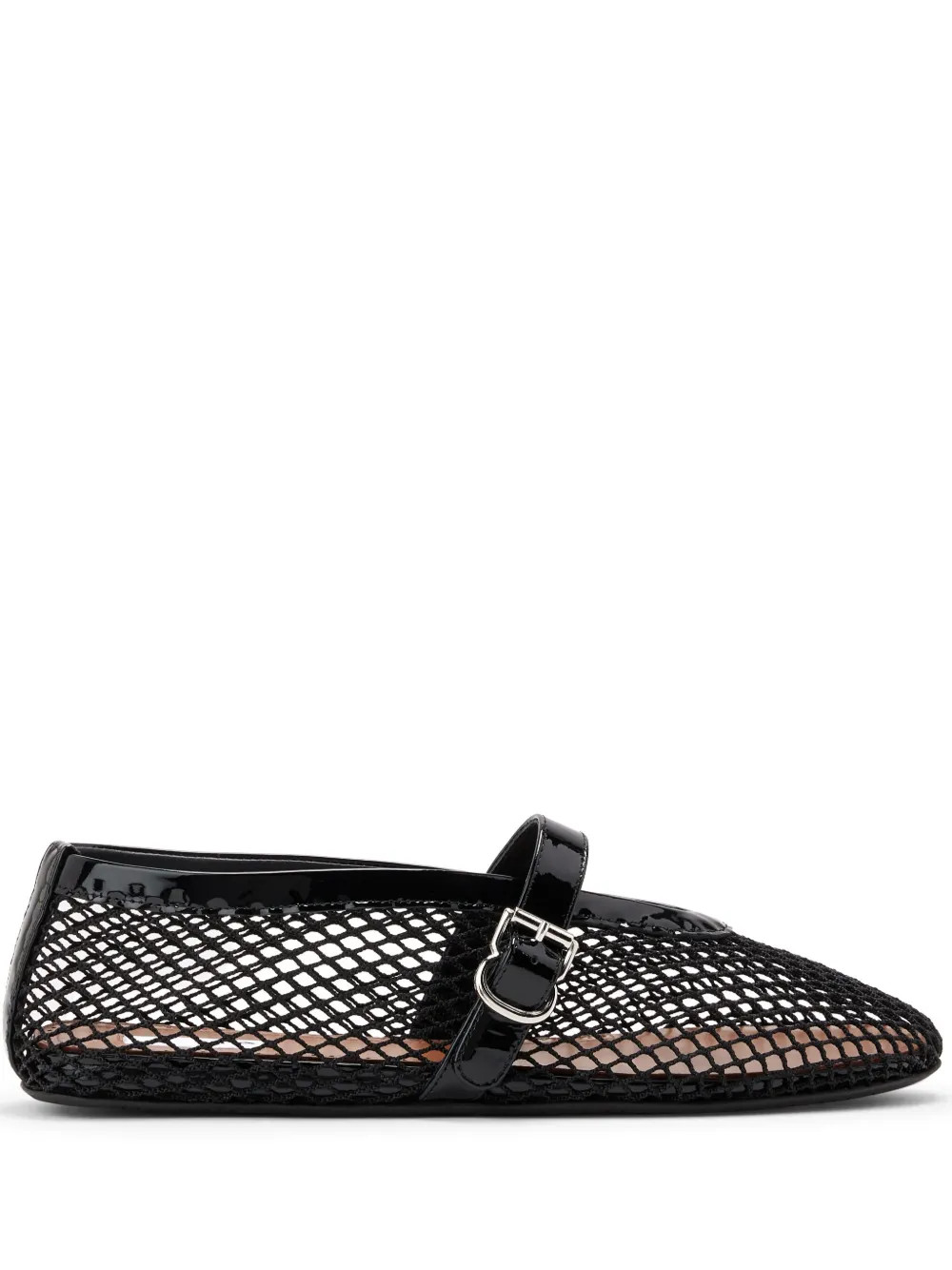 Alaïa Fishnet Ballerina Flats | Black | FARFETCH ES | Farfetch Global