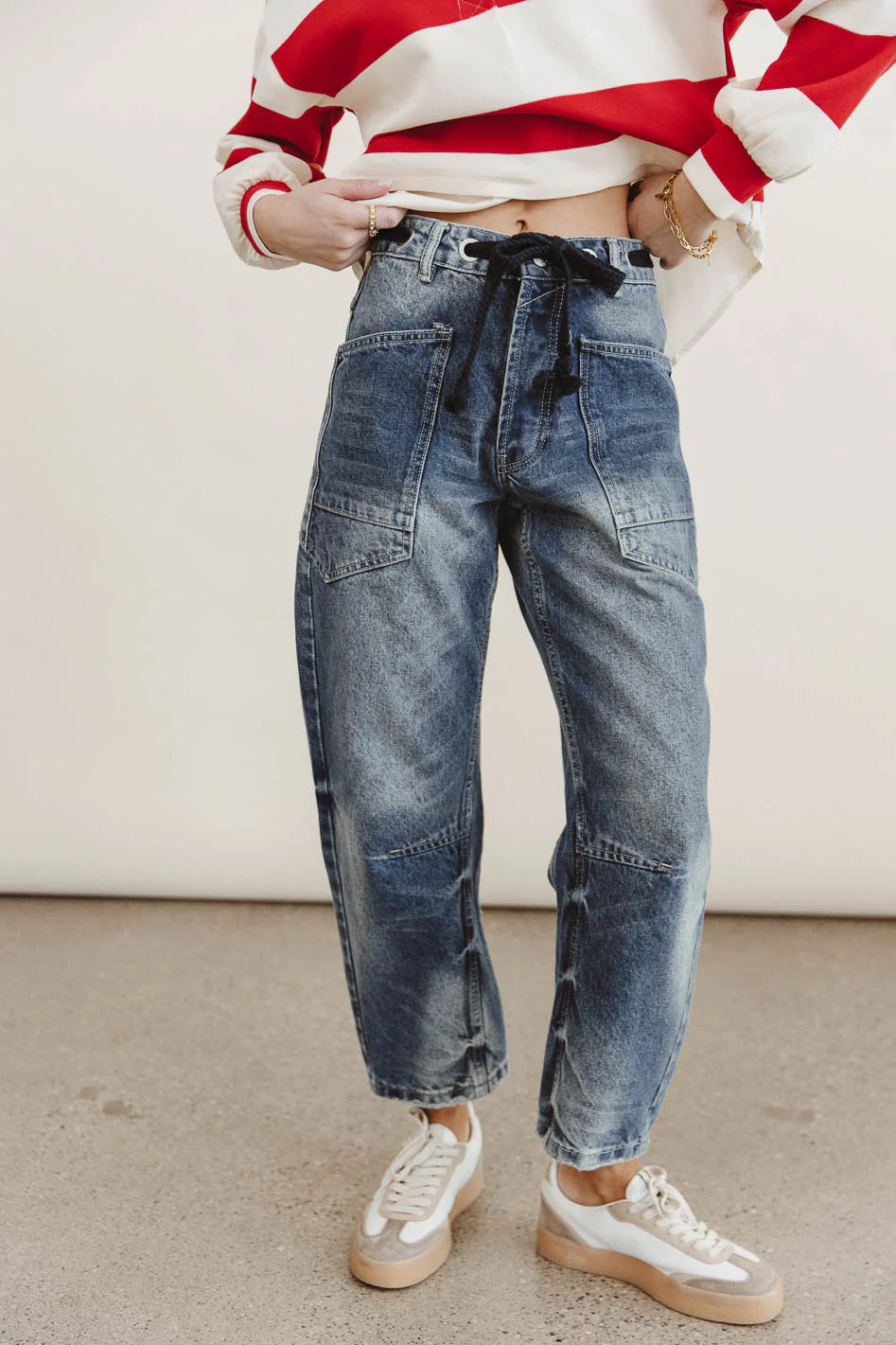 Jocelyn Barrel Jeans in Medium Wash | Böhme US