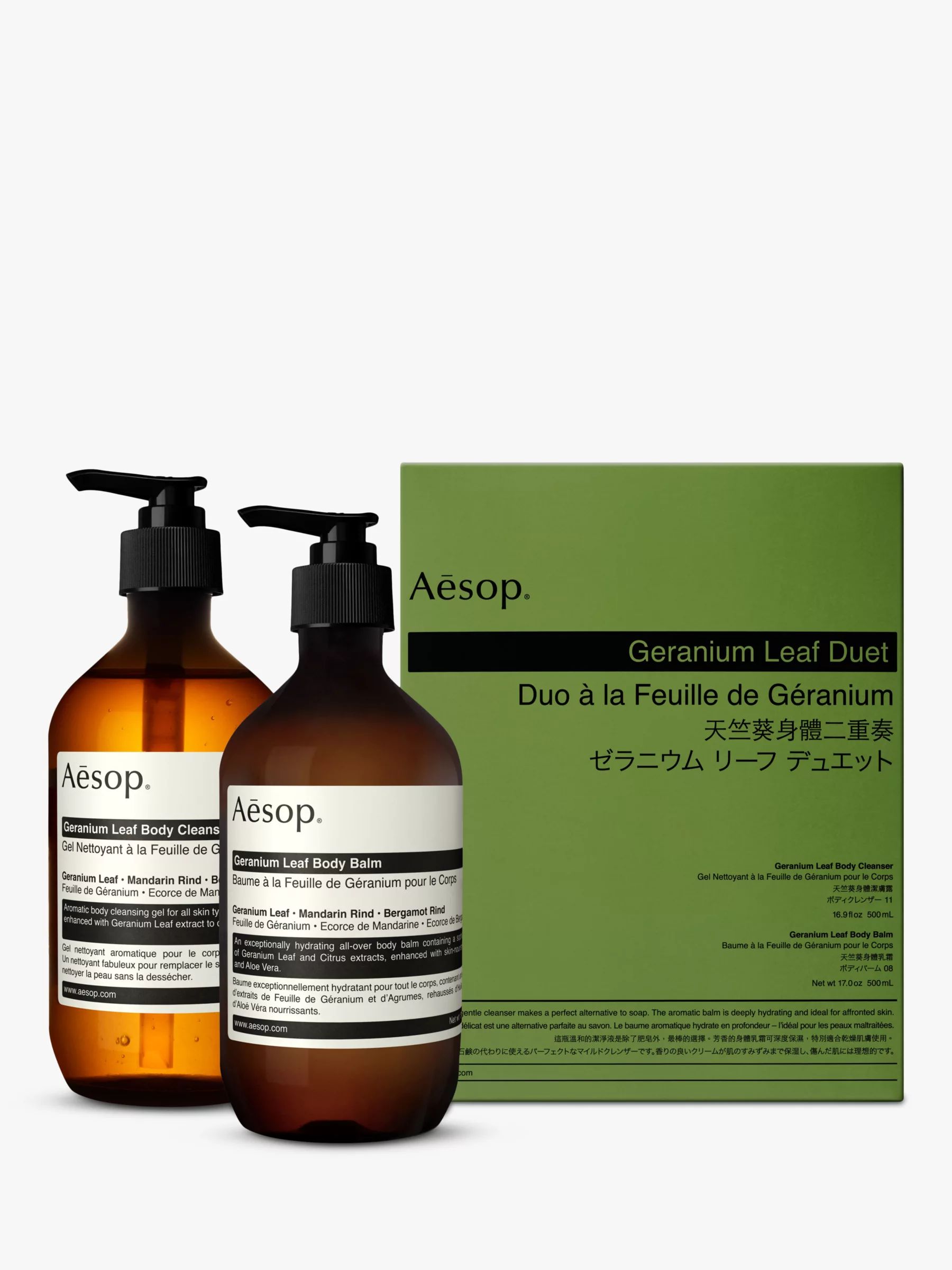 Aesop Geranium Leaf Duet Bodycare Gift Set | John Lewis (UK)