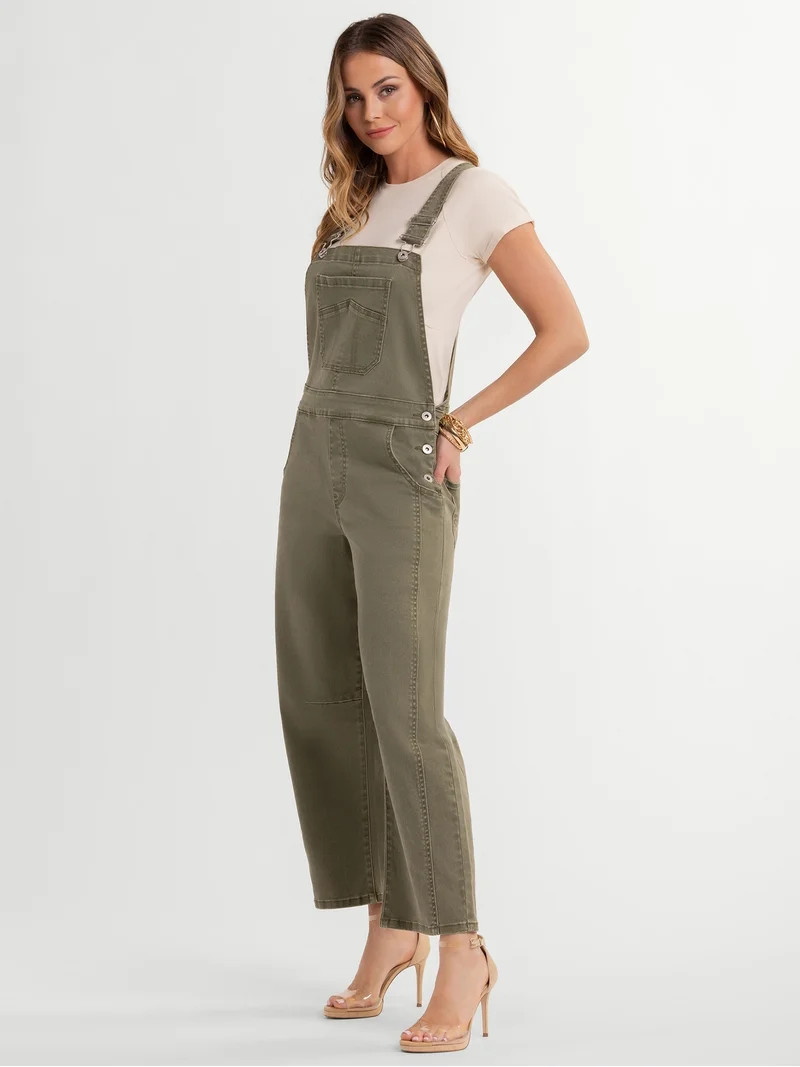 Jessica Simpson Women's Overall Barrel Leg, Sizes XS-XL | Walmart (US)
