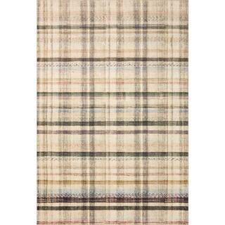 Chris Loves Julia Humphrey Ivory/Multi 2 ft. x 3 ft. 6 in. Rectangle Modern Farmhouse Plaid Area ... | The Home Depot
