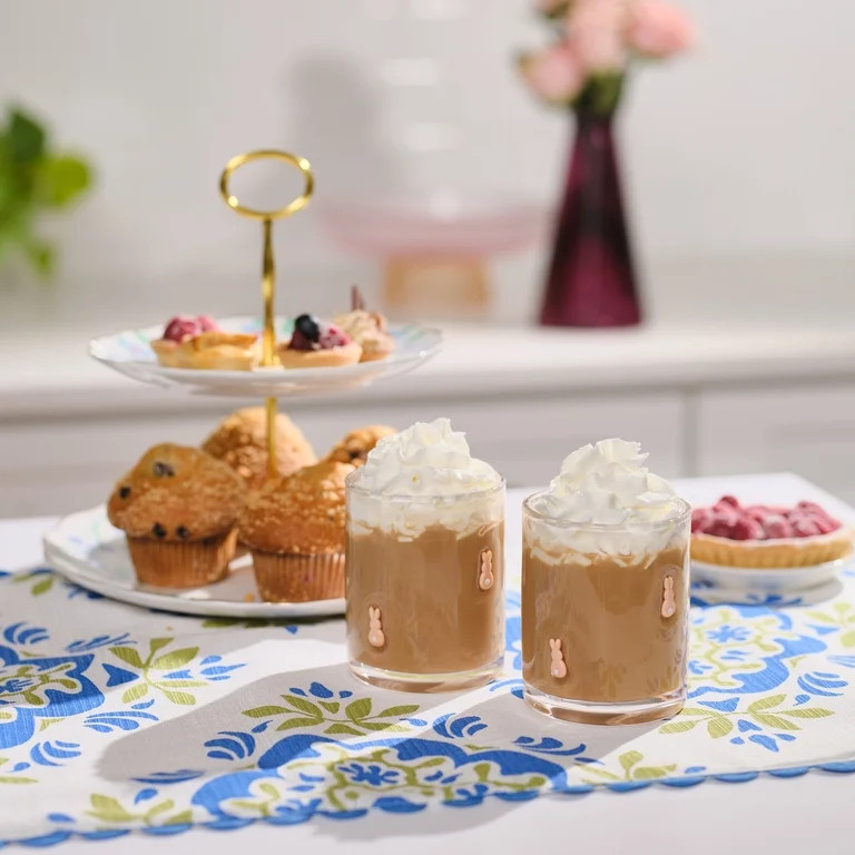 Thyme & Table 12 fl oz Easter Bunny Charm Drinking Glasses, Set of 2 | Walmart (US)