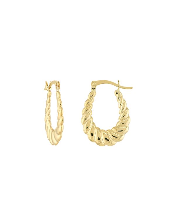 Scalloped Oval Hoops - Lillian M. Collection | Lillian M. Collection