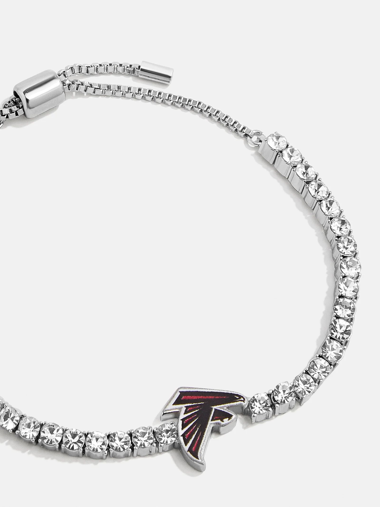 Atlanta Falcons NFL Silver Tennis Bracelet | BaubleBar (US)