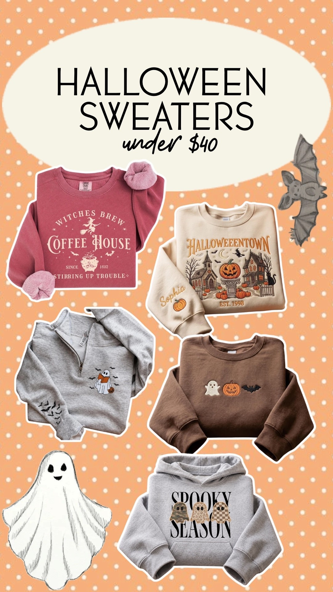 Halloween sweaters under $40 I’m obsessing over!!

#LTKSeasonal #LTKootd #LTKOver40