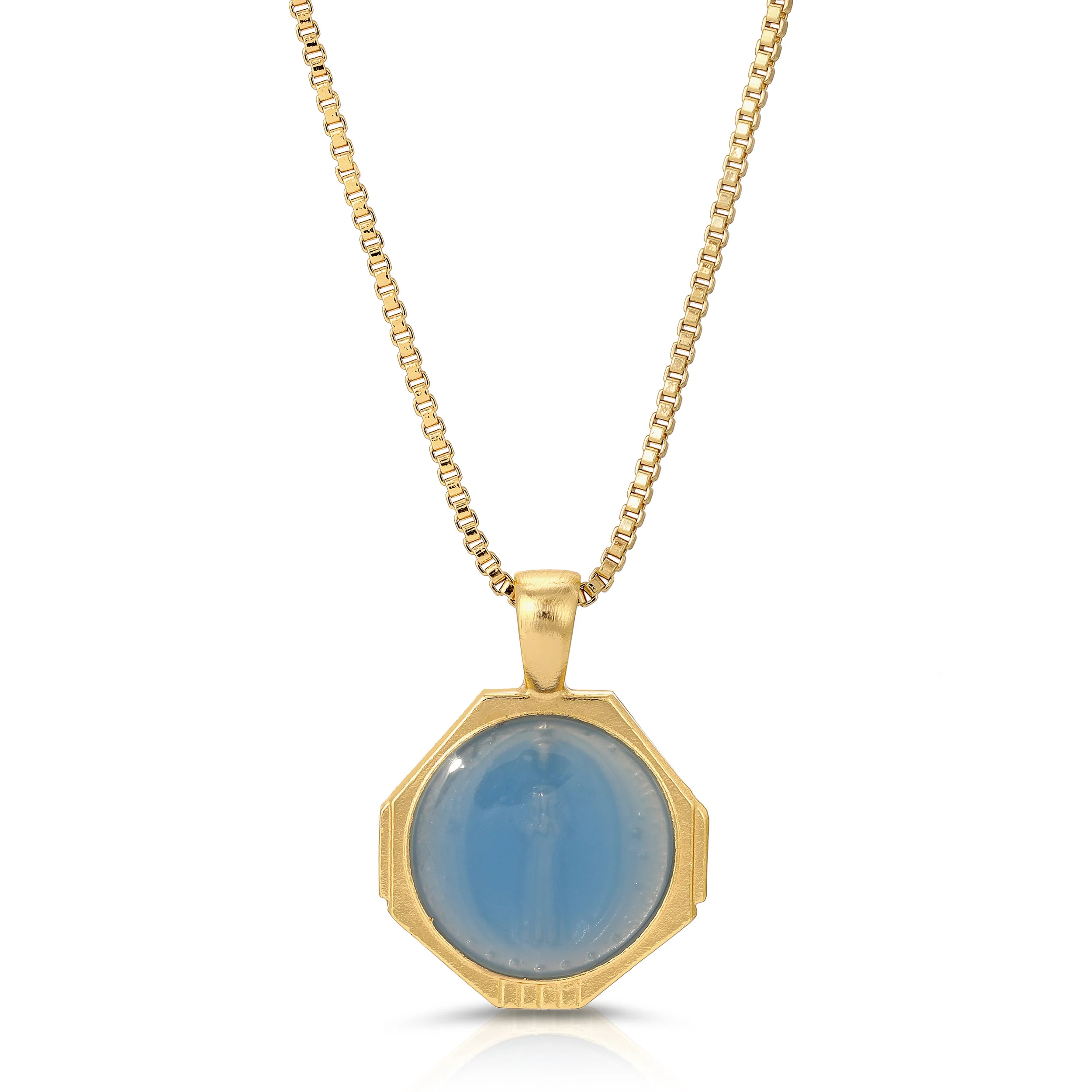 Sofia Pendant Necklace in French Blue | Joy Dravecky Jewelry