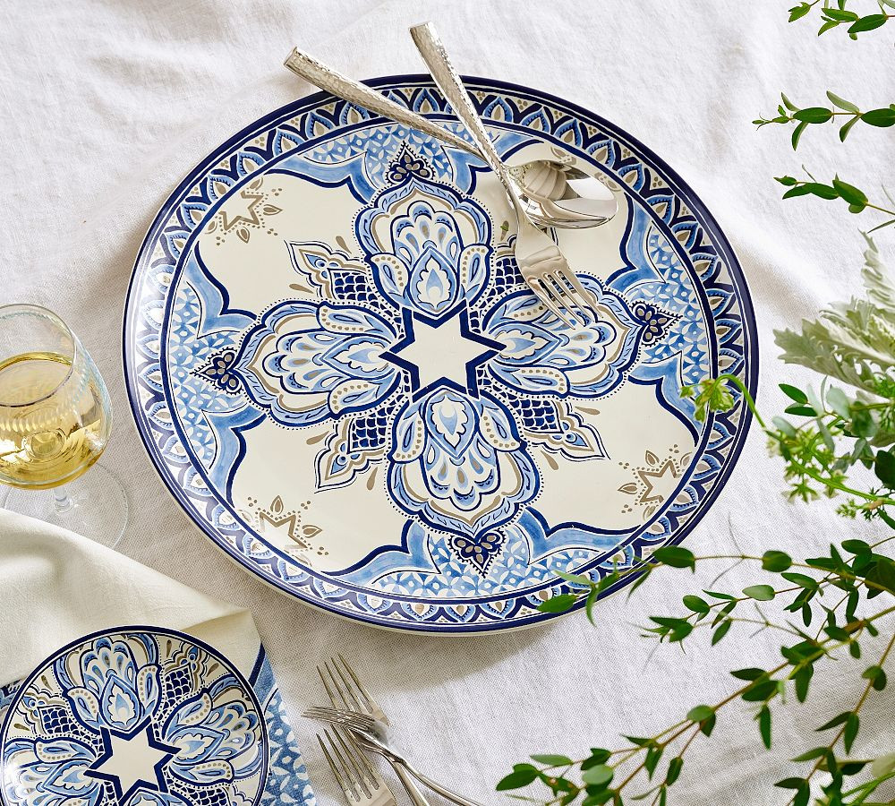Hanukkah Medallion Stoneware Serving Platter | Pottery Barn (US)