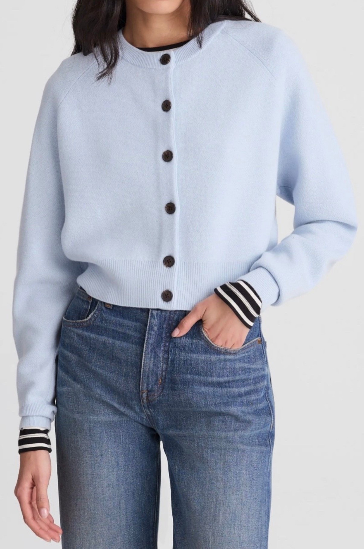 Cardigan (love the stripe details) 

#LTKdayinmylife #LTKSeasonal