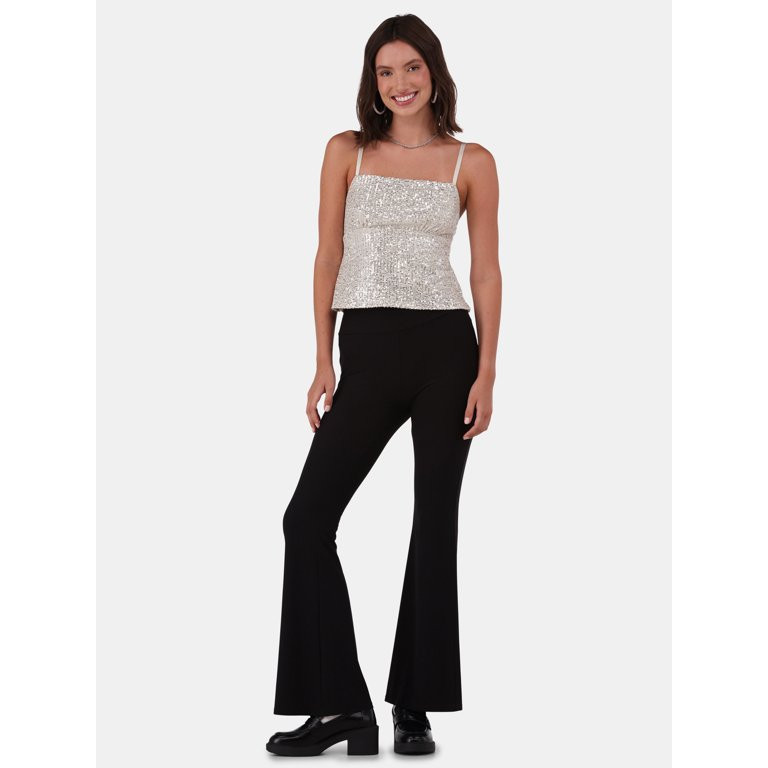 No Boundaries Sequin Cami Top, Women's and Women’s Plus | Walmart (US)