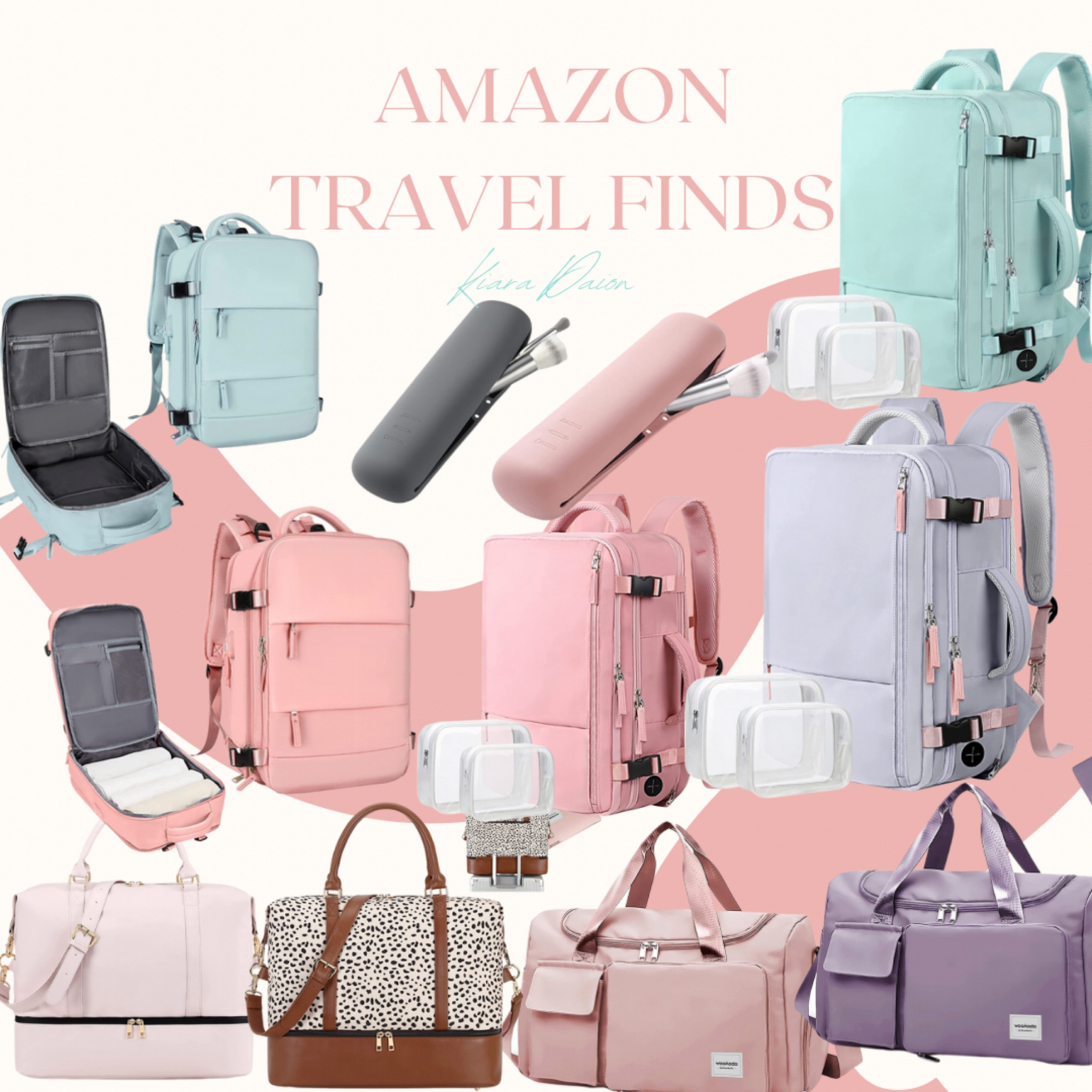 Carry on essentials bags, make up brush organizer 

#LTKunder50 #LTKtravel