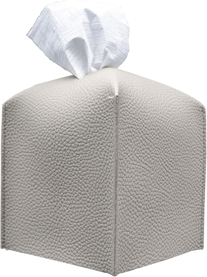 Carrotez Tissue Box Cover, [Refined] Modern PU Leather Square Tissue Box Holder - Decorative Hold... | Amazon (US)