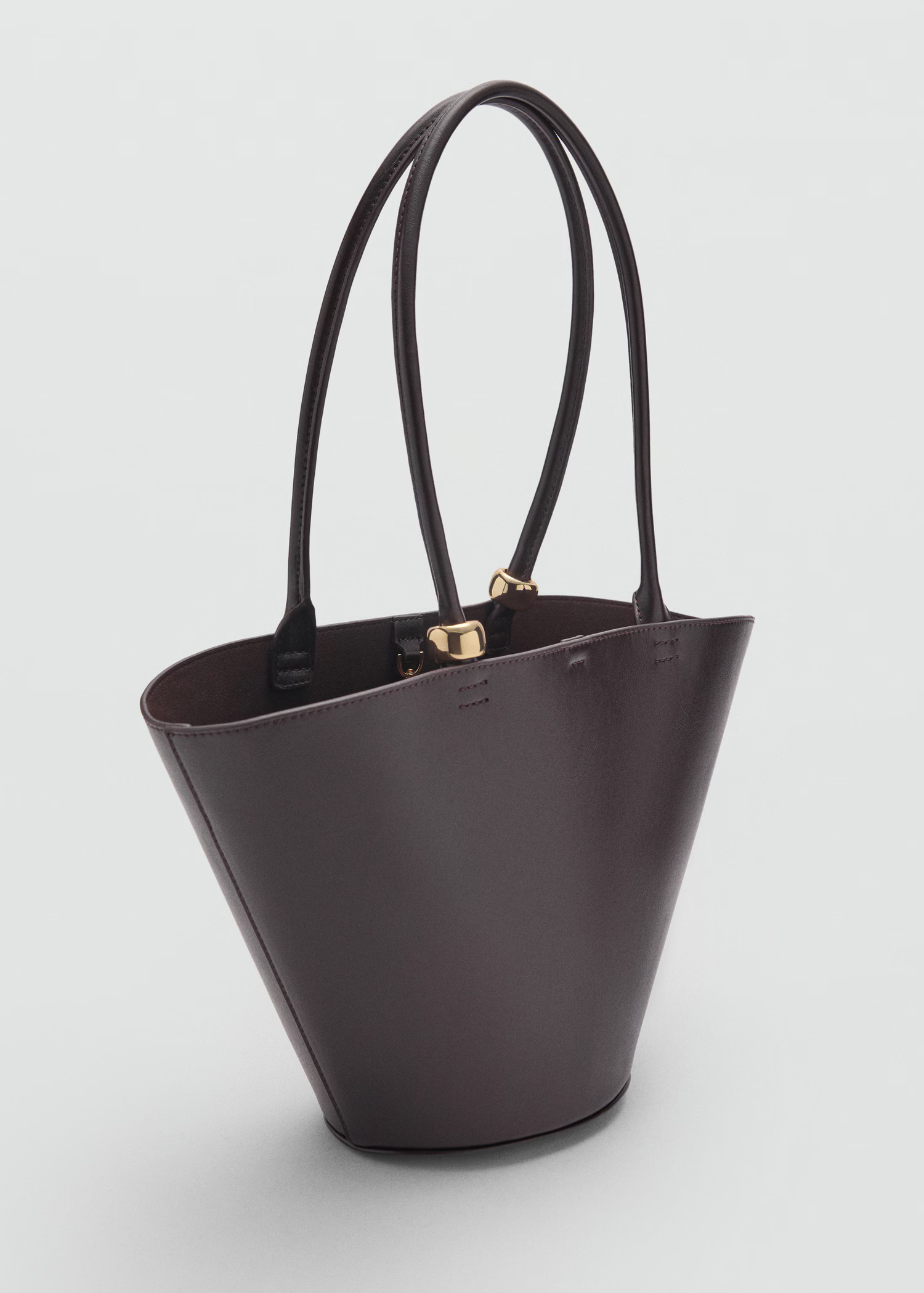 Shopper bag with metallic detail - Women | MANGO USA | Mango (US/MX/AU)