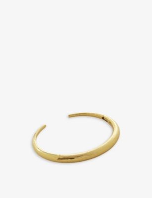 Deia 18ct yellow gold-plated vermeil recycled sterling silver cuff bracelet | Selfridges
