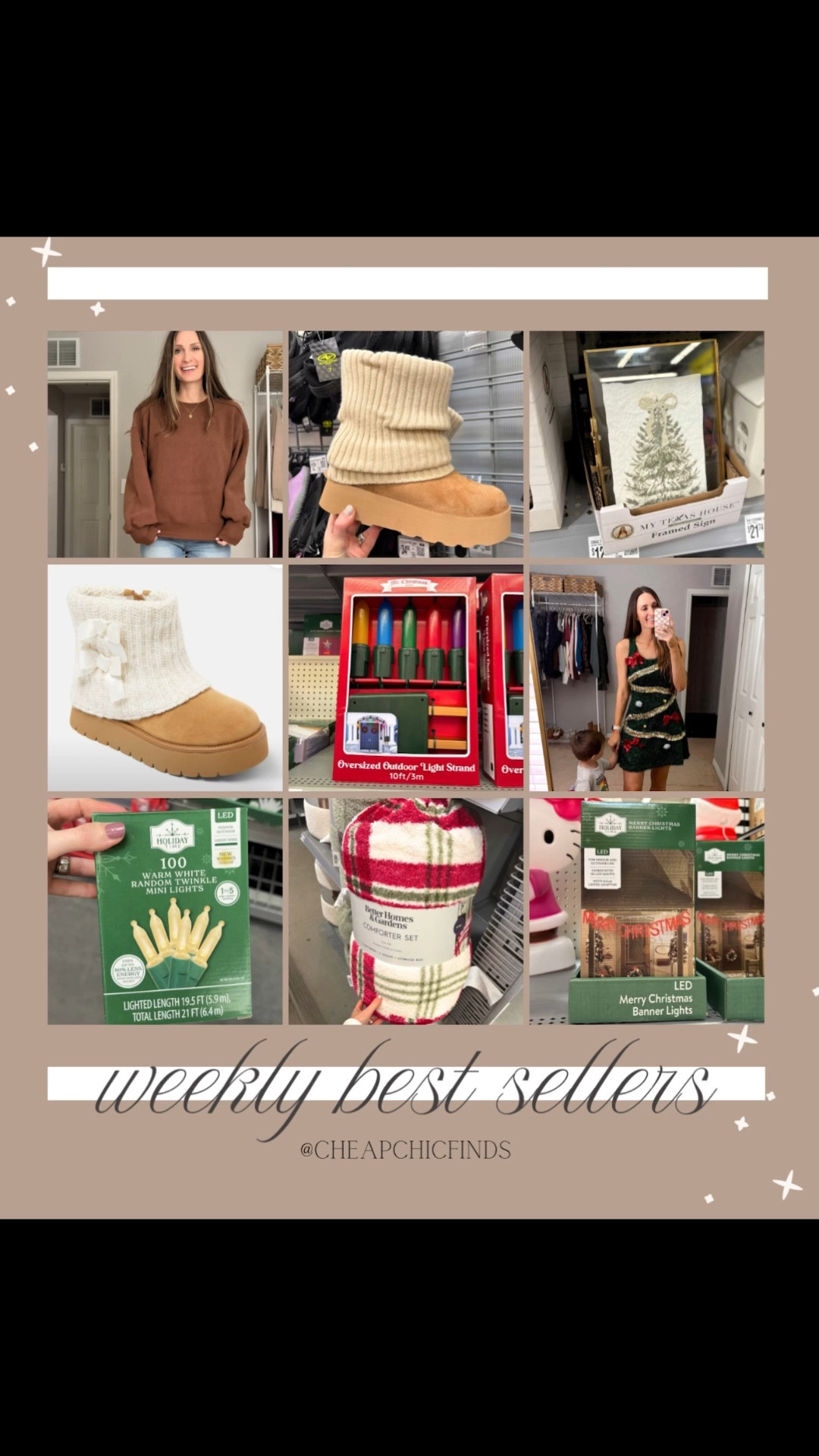 Last weeks best sellers!!


#walmartfashion #walmartchristmas #walmartfinds #walmartholidayfashion

#LTKHoliday #LTKHome #LTKGiftGuide