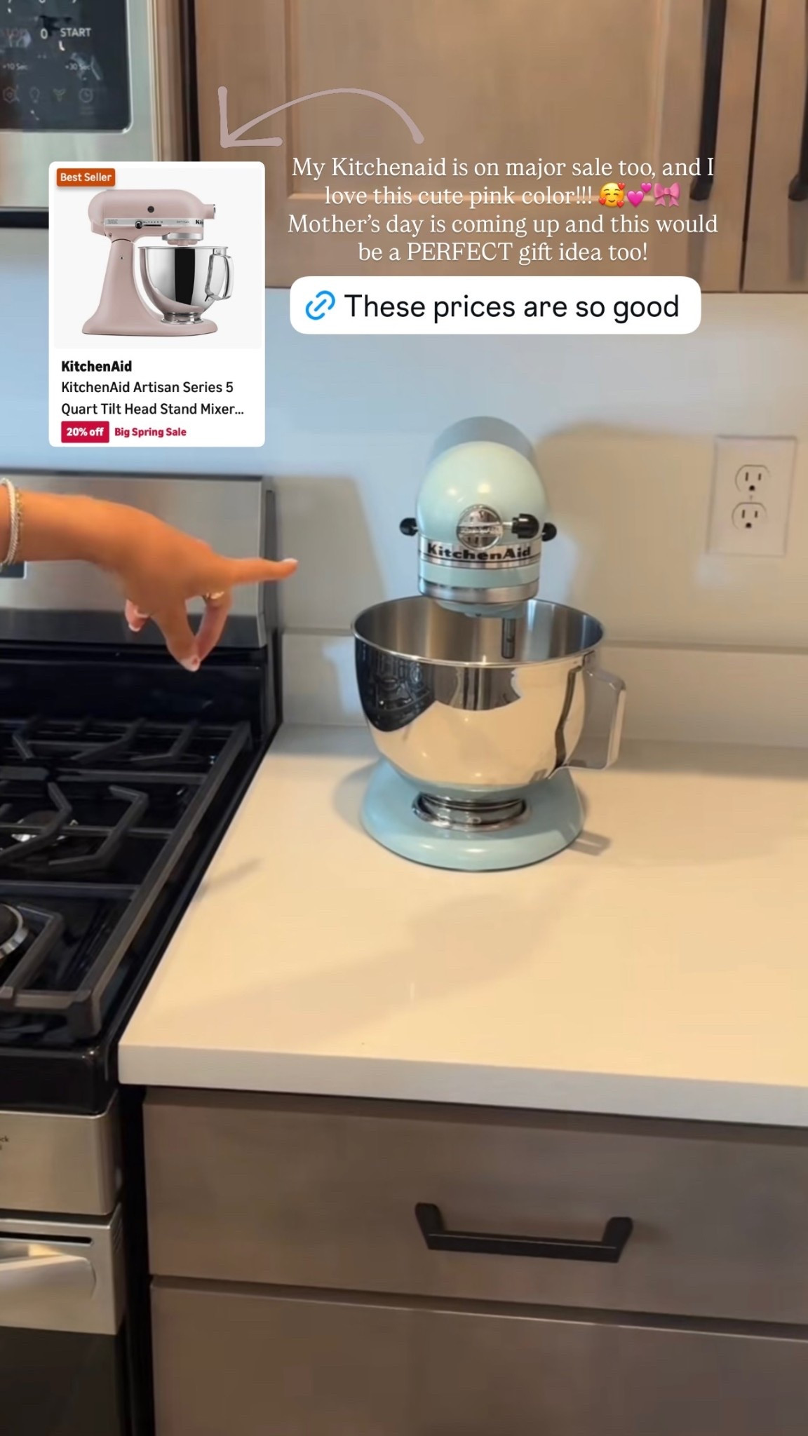 My Kitchenaid is on major sale too, and I love this cute pink color!!! 🥰💕🎀 Mother’s day is coming up and this would be a PERFECT gift idea too!

#LTKHome #LTKvlog #LTKSaleAlert