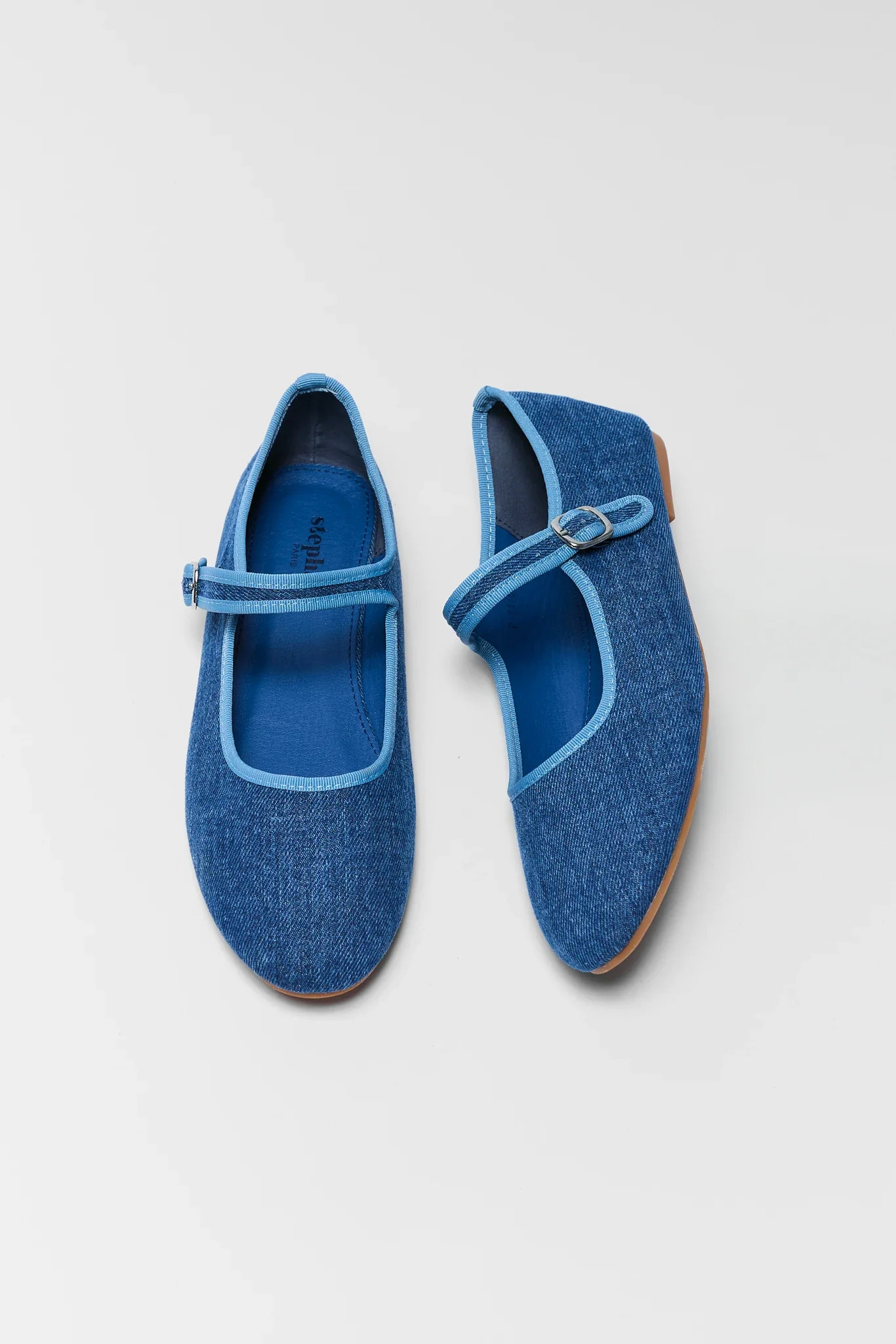 Ellie Denim Ballet Flats | Avara
