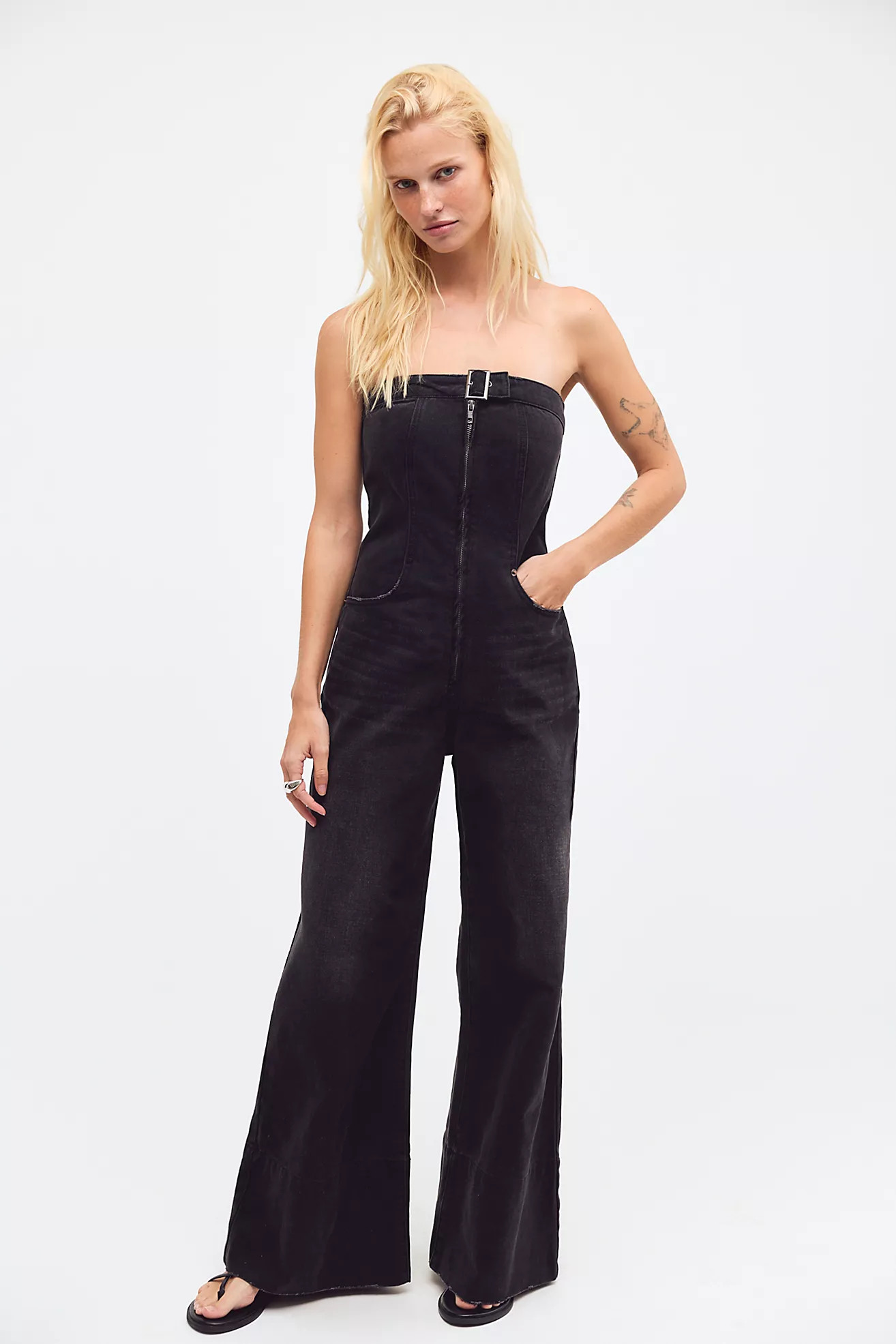 OneTeaspoon Dark Angel Strapless Jumpsuit | Free People (Global - UK&FR Excluded)