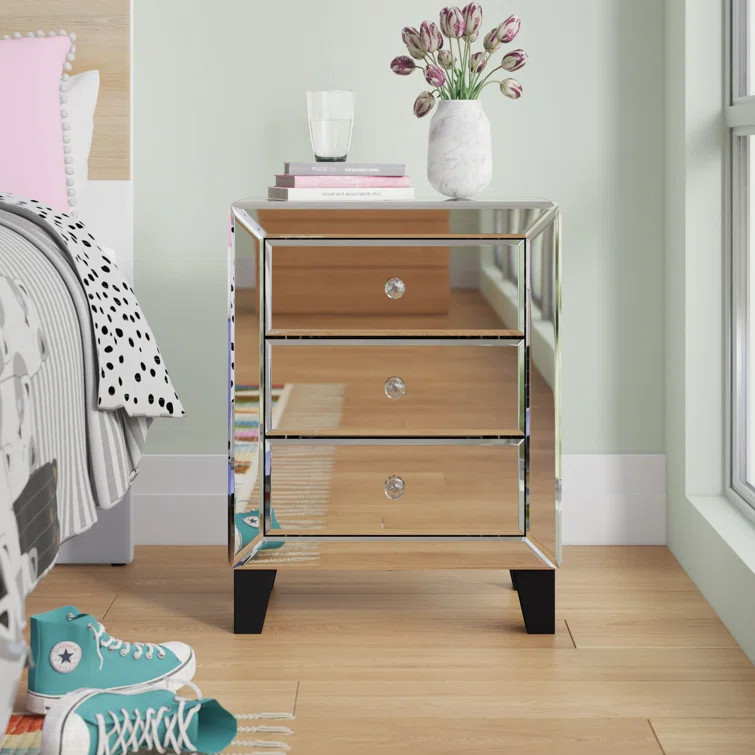 Murakami 3 - Drawer Nightstand in Gray | Wayfair Professional