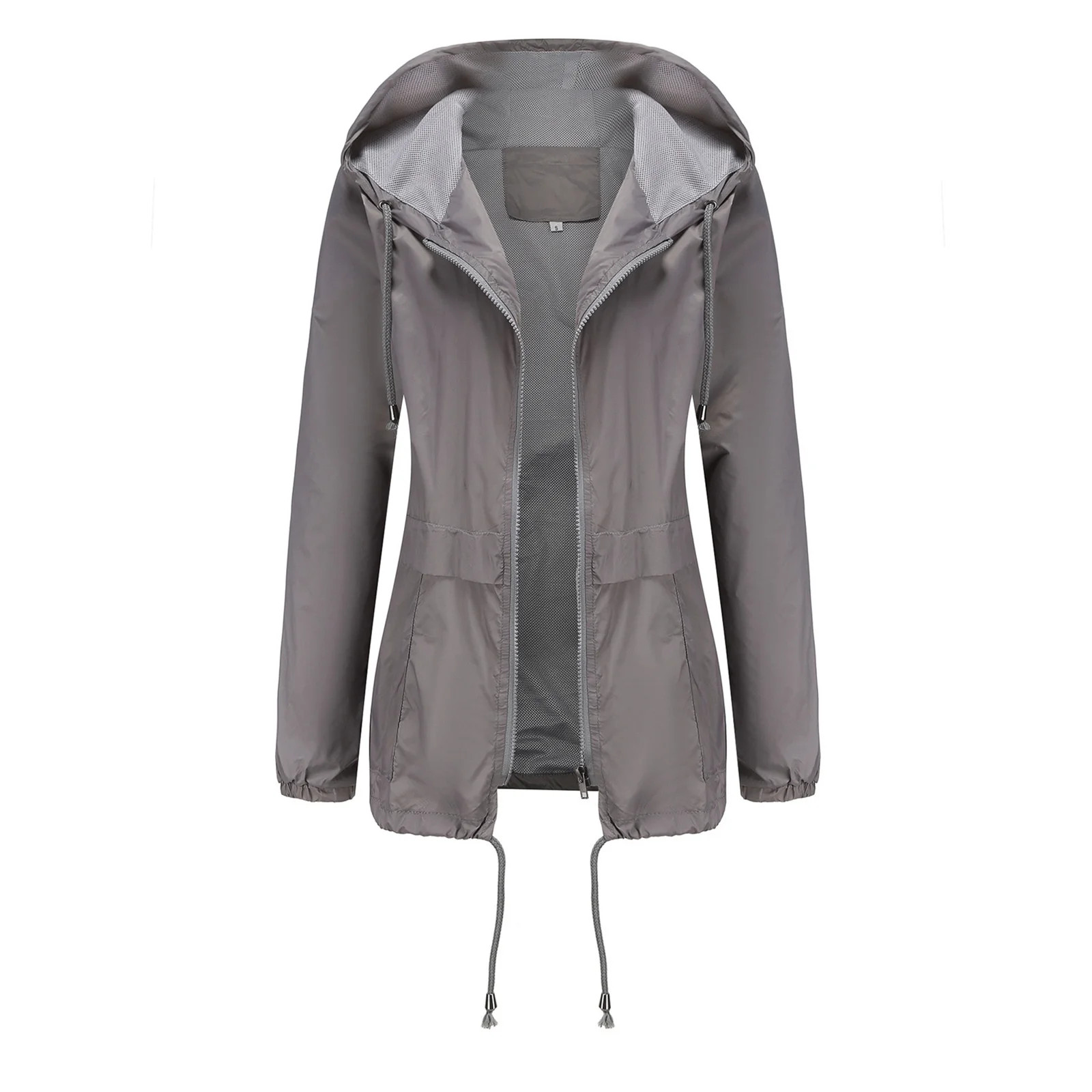 Time and Tru winter coats,jackets for women,womens fall fashion 2022,Gray,Women’s Solid Rain Ja... | Walmart (US)